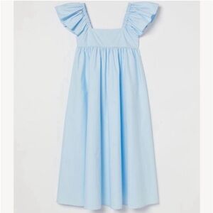 H&M flutter sleeve midi dress